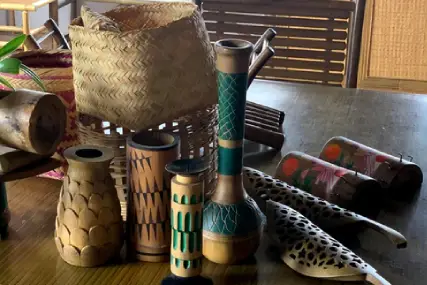 Bamboo made personal items 